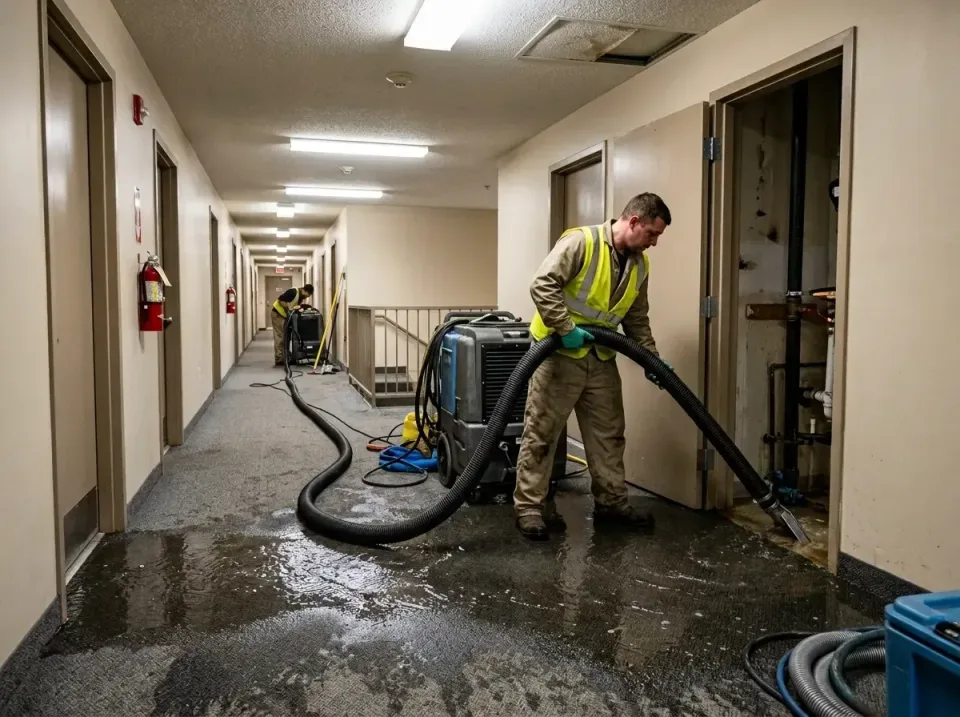 multi-unit-apartment-hallway-f-005 — frequently asked questions, Emergency Burst Pipe Water Extraction & Removal in Fort Sha…